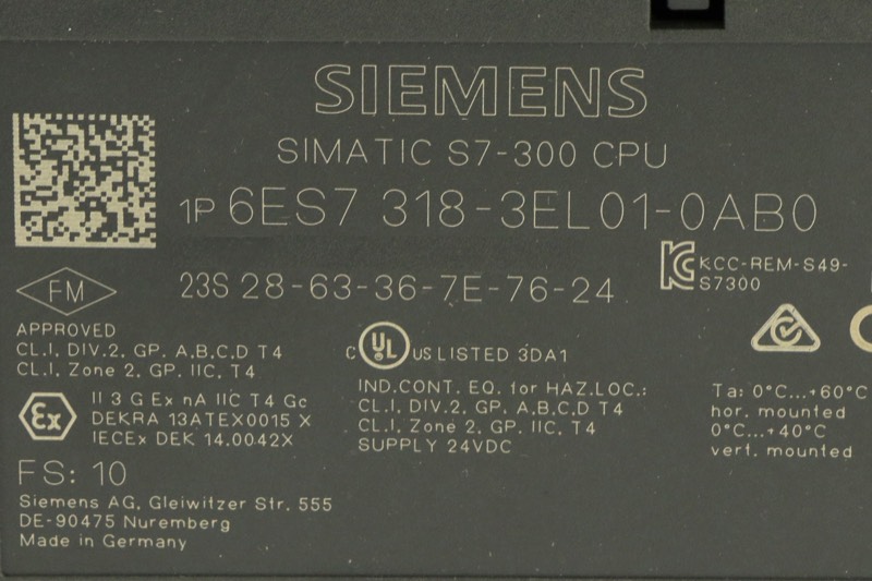 6ES7318-3EL01-0AB0 写真5