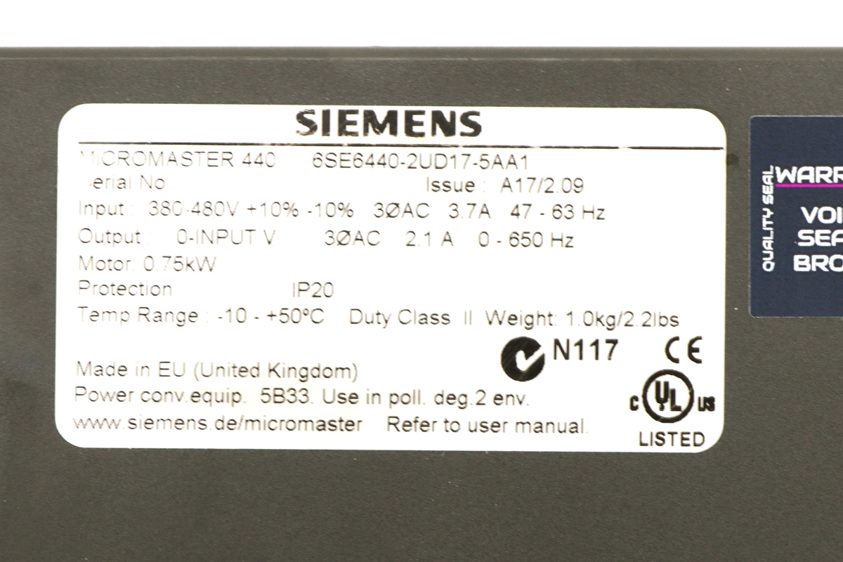 6SE6440-2UD17-5AA1 写真5