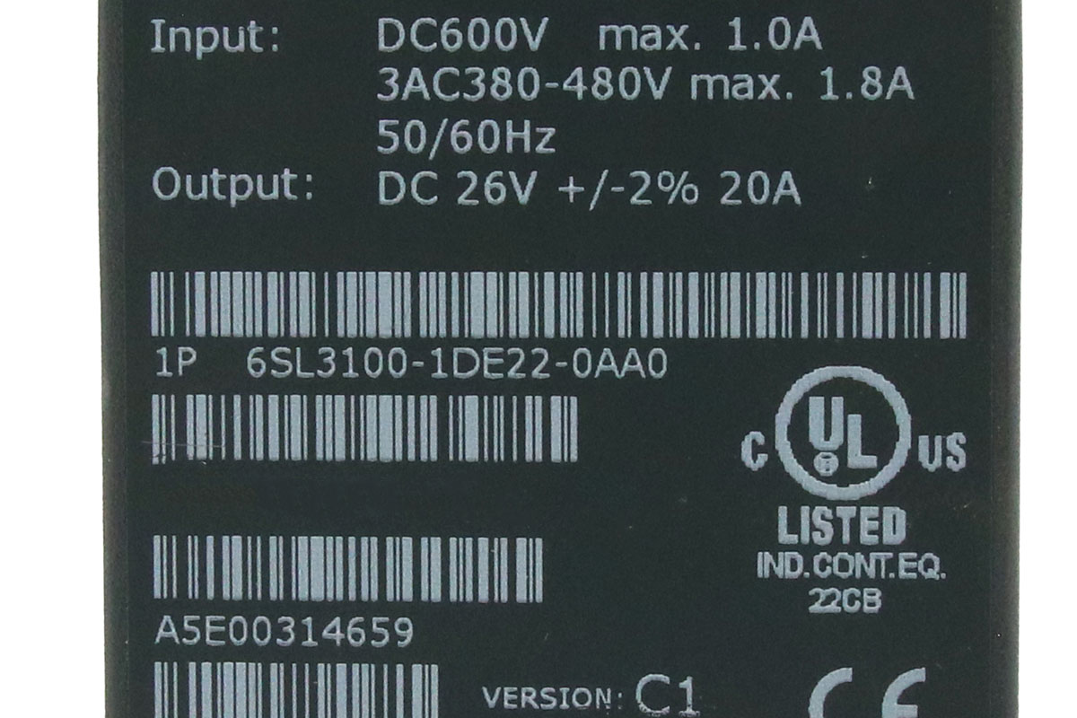 6SL3100-1DE22-0AA0 写真5